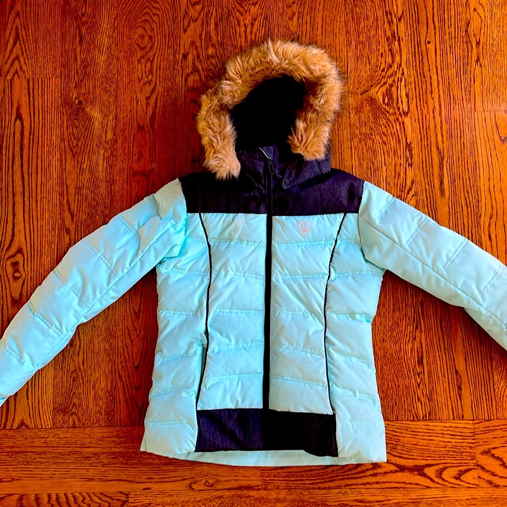 Rossignol Girls Junior Snow Ski Jacket - Winter coat w/ detachable fur hood